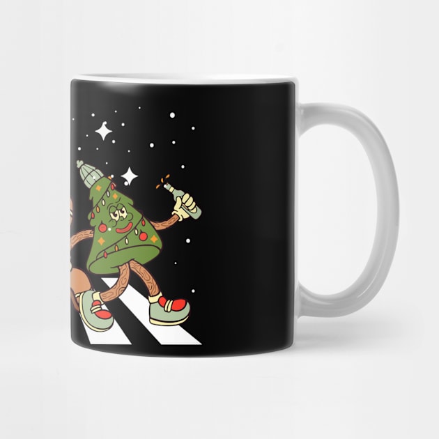 Christmas Road, Santa Claus, Gingerbread man, Christmas tree by Megadorim